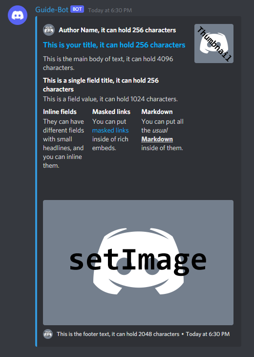 Make Embed Discord Bot, Embed Rules, Webhook, image, Stylish Rules